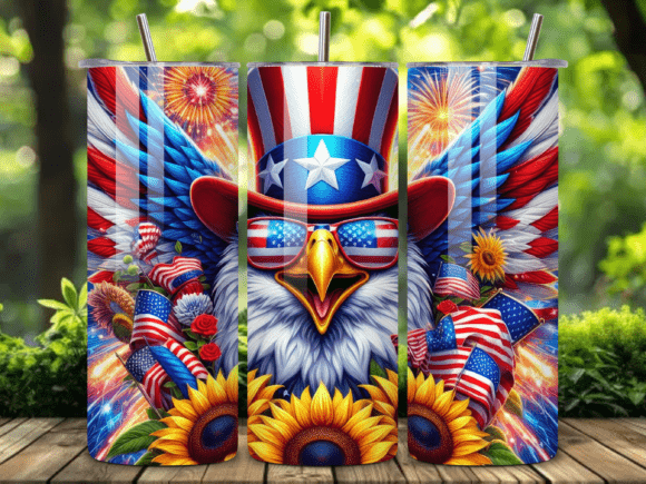 Download Patriotic Eagle 4th of July Tumbler Wrap - 4th of july tumbler Collection