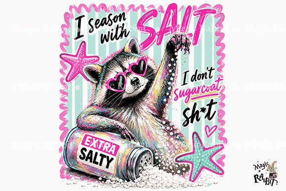 Download Salty Raccoon Summer PNG - Summer png Collection